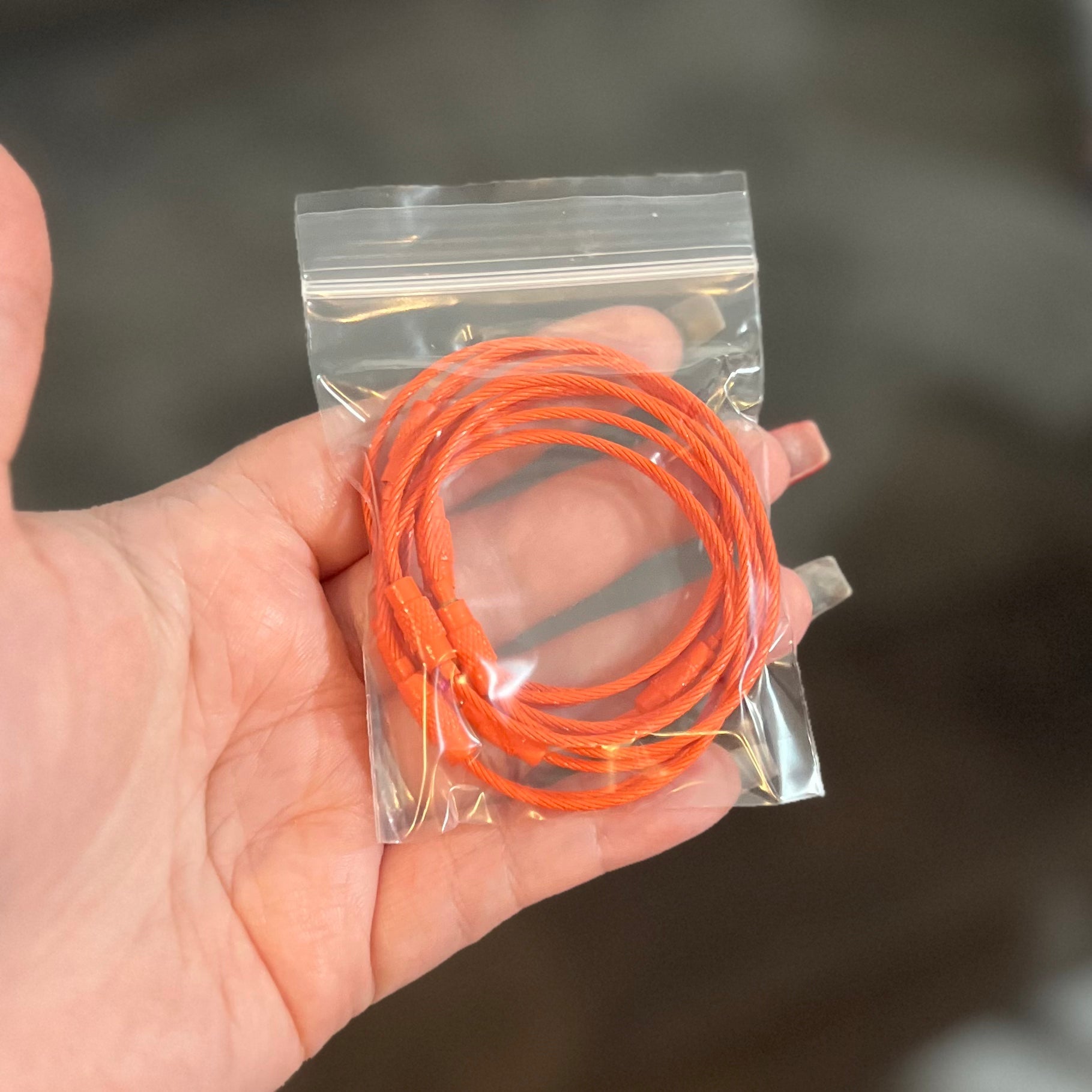 Wire Keychain Cable Thingie - Keychain Clips